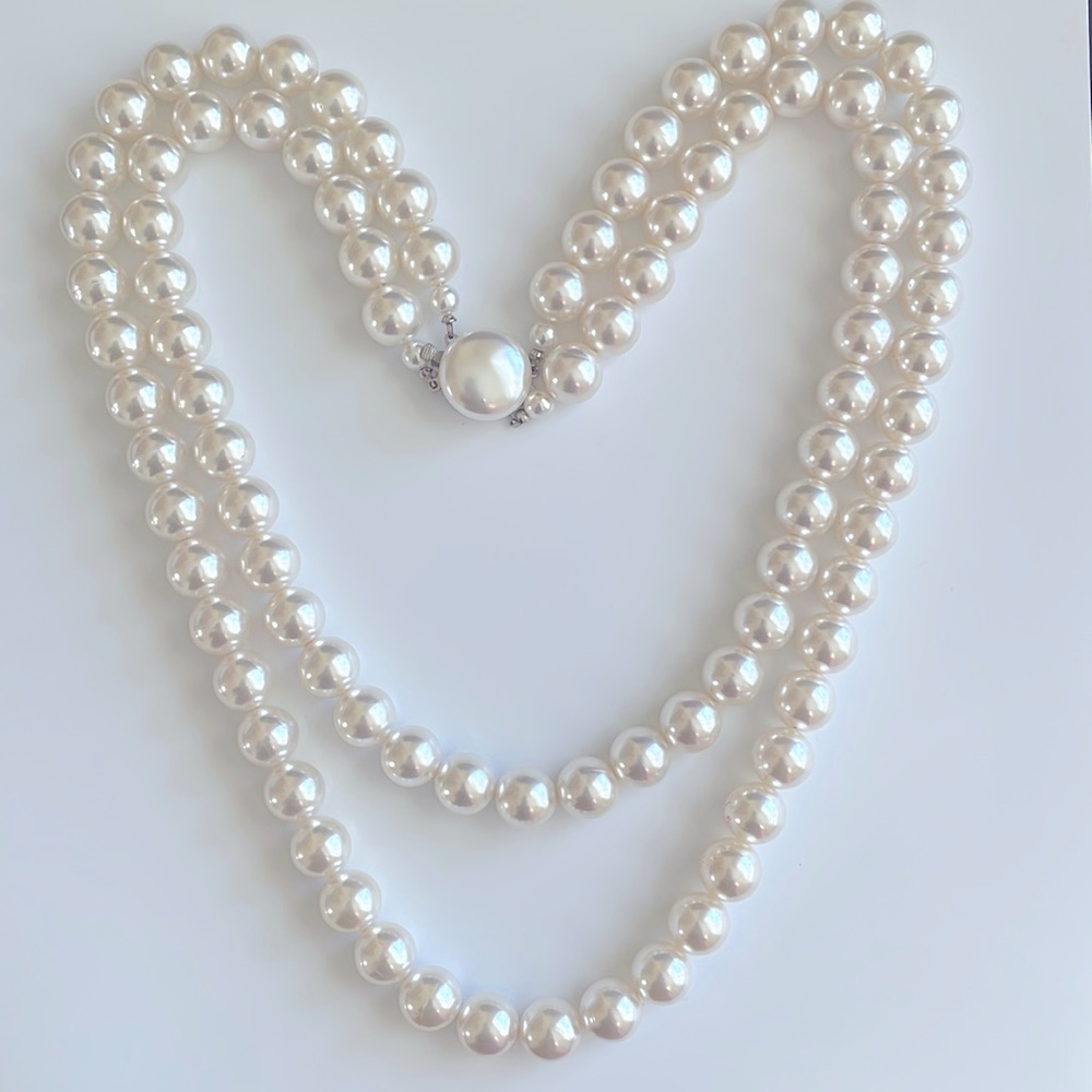 Vintage 2-stranded faux Pearl necklace